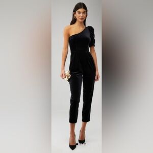Yumi Kim Donna Jumpsuit in Black Velvet. NWT!